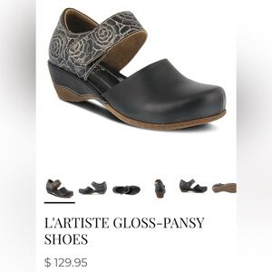 🆕 NWOT L'ARTISTE GLOSS-PANSY SHOES Size 37 = Women’s 6.5 - 7